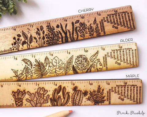 Engraved Personalized Teacher Ruler with Grading Scale, Personalized Teacher Gift