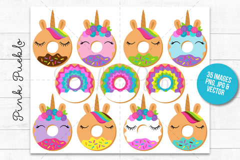Donut Clipart and Vectors - PinkPueblo