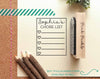 Planner Stamps, Boy or Girl Chore List Rubber Stamp, Personalized Planner Stamp - PinkPueblo
