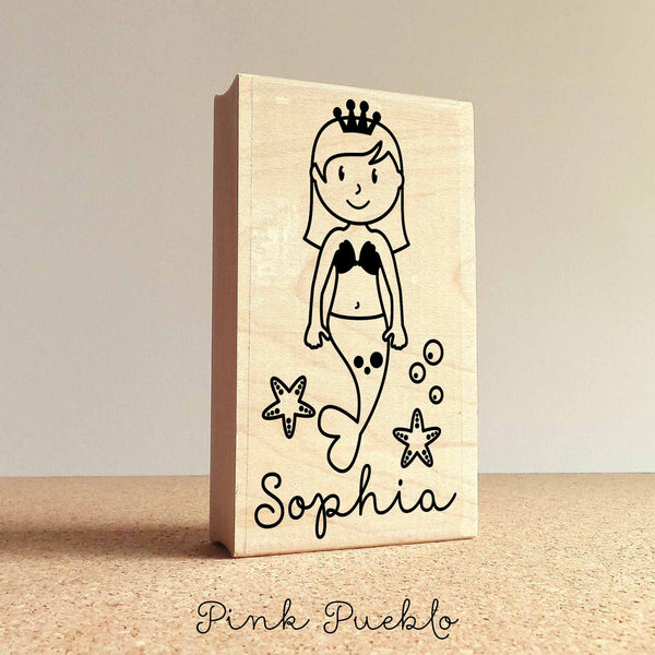 Personalized Kids Label Stamp, Personalized Rubber Stamp for Children –  PinkPueblo