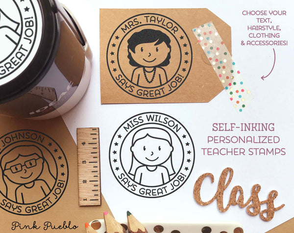 Custom Stamps, Self-ink Stamps, Teacher Stamps