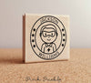 Personalized Superhero Boy Rubber Stamp - Choose Name, Hairstyle