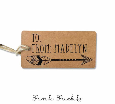 Rainbow Personalized Rubber Stamp with Name – PinkPueblo