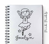 Personalized Ballerina Rubber Stamp for Children, Custom Ballet Stamp - PinkPueblo