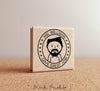 Personalized Male Teacher Rubber Stamp - Choose Text, Hairstyle - PinkPueblo