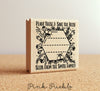 From the Garden of Stamp, Save the Bees Rubber Stamp, Seed Packet Stamp - Personalized