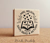 Personalized Teacher Book Stamp, From the Library of Stamp, Teacher Stamps - PinkPueblo
