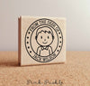 Personalized Boy Rubber Stamp - PinkPueblo