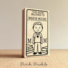Bookplate Stamp for Kids, Personalized Custom Bookplate Rubber Stamp for Boy - Choose Hair, Clothing and Name - PinkPueblo
