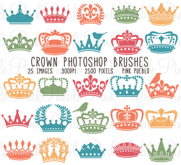 Crown Photoshop Brushes - PinkPueblo