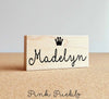 Personalized Princess Name Stamp with Crown - PinkPueblo