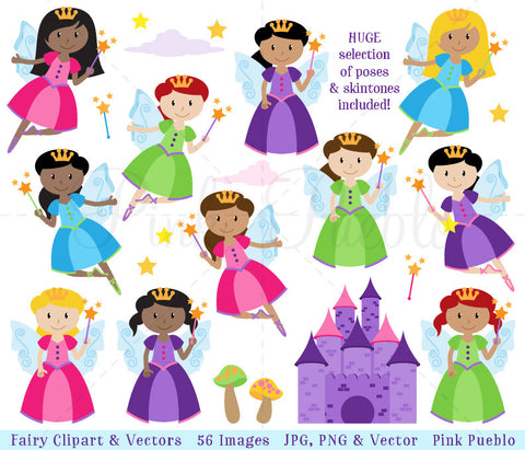 Fairy Clipart and Vectors - PinkPueblo