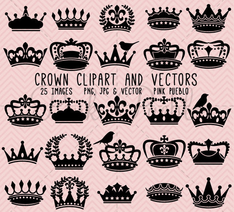 Crown Clipart and Vectors - PinkPueblo