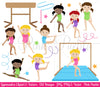 Gymnastics Clipart and Vectors - PinkPueblo