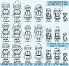 Superhero Stick Figure Clipart and Vectors - Digital Stamps - PinkPueblo