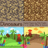 Dinosaur Digital Papers, Backgrounds and Patterns - PinkPueblo