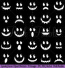 Halloween Ghost or Pumpking Faces Clipart & Vectors - PinkPueblo