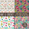 Knitting & Crochet Patterns or Digital Paper - PinkPueblo