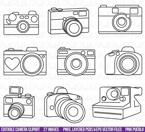 Camera Clipart, PSDs and Vectors - PinkPueblo
