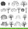 Tree Silhouettes Clipart & Vectors - PinkPueblo