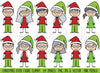 Christmas Stick Figure Clipart and Vectors - PinkPueblo