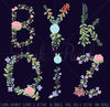 Floral Alphabet Clipart and Vectors - PinkPueblo