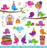 Party Birds Clipart and Vectors - PinkPueblo