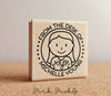 Personalized Monogram Stamp, From the Desk of Stamp, Custom Stamp for Monogram Stationery - PinkPueblo