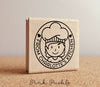 Personalized From the Kitchen of Stamp, Cooking Gift or Baking Gift - Choose Hairstyle and Accessories - PinkPueblo