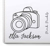 Large Personalized Photography Rubber Stamp - PinkPueblo