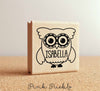 Personalized Custom Rubber Stamp, Custom Stamp with Owl - PinkPueblo