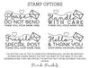 Personalized Mailing Stamps, Do Not Bend Stamp, Handle with Care Stamp, Fragile Stamp, Thank You Stamp - PinkPueblo