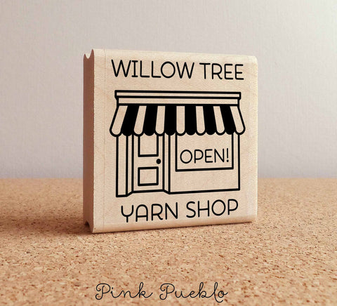 Personalized Shop Rubber Stamp, Custom Business Rubber Stamp, Handmade By Stamp, Handmade By Rubber Stamp - PinkPueblo
