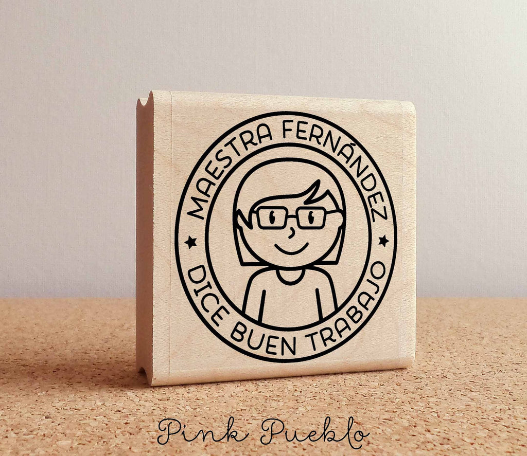 Spanish Teacher Rubber Stamp, Personalized Teacher Stamp, Spanish Teac –  PinkPueblo