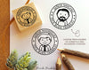 Personalized Spanish Teacher Stamp, Custom Teacher Stamp, Male Spanish Teacher Gift - Choose Hairstyle and Accessories - PinkPueblo
