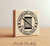 Personalized Sewing Rubber Stamp, Handmade with Love Custom Stamp - PinkPueblo