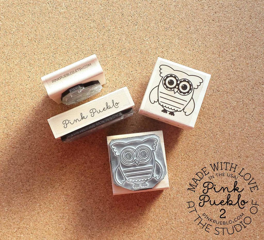 Personalized Sewing Rubber Stamp, Handmade with Love Custom Stamp