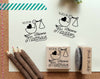 Personalized Birth Announcement Rubber Stamp, Birth Announcement Stamp with Stork - PinkPueblo