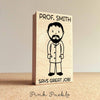 Personalized Male Teacher, Professor or Doctor Rubber Stamp- Choose Text, Hairstyle and Clothing - PinkPueblo