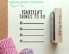 Personalized Planner Stamp, Personalized To Do List Rubber Stamp - PinkPueblo