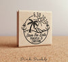 Beach Save the Date Stamp, Beach Destination Wedding Stamp - PinkPueblo
